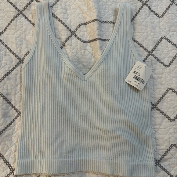 Free People Tops - SOLD NWT set of 2 -see pics-Free People tank tops-Size XS/S- powder blue and red
